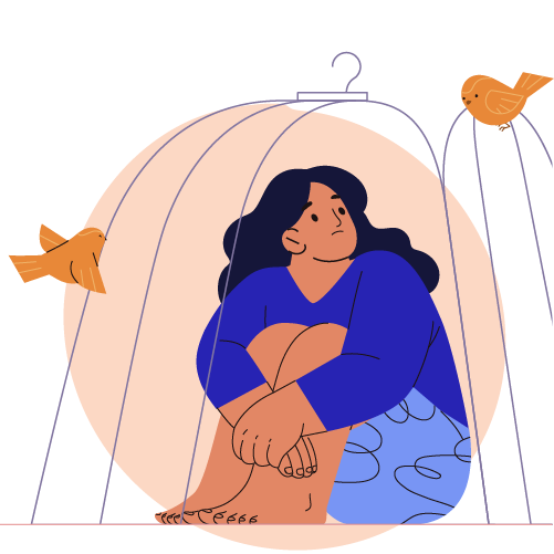 blocked trauma concept
